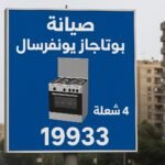 صيانة بوتاجاز يونيفرسال 4 شعلة
