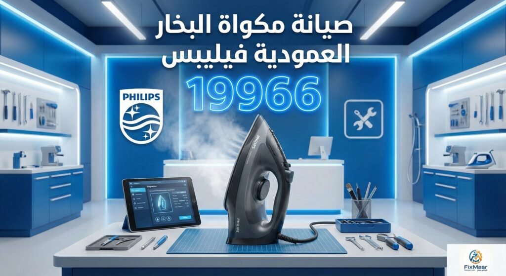 صيانة مكواة البخار العمودية فيليبس