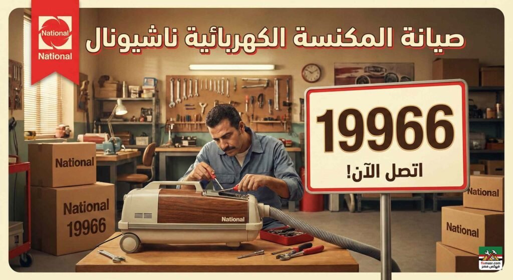 صيانة المكنسة الكهربائية ناشيونال