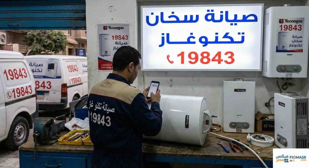 صيانة سخان تكنو غاز
