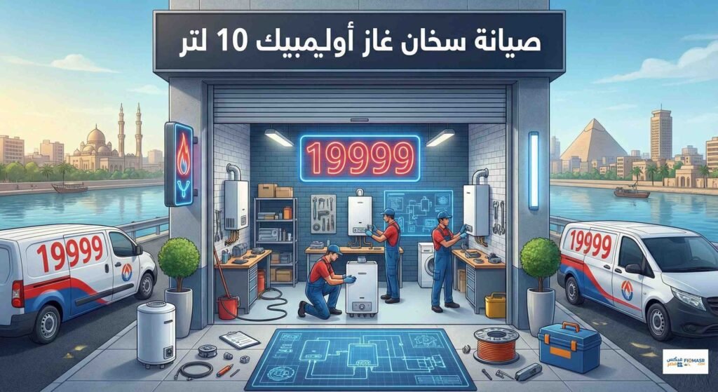 صيانة سخان غاز اوليمبك 10 لتر