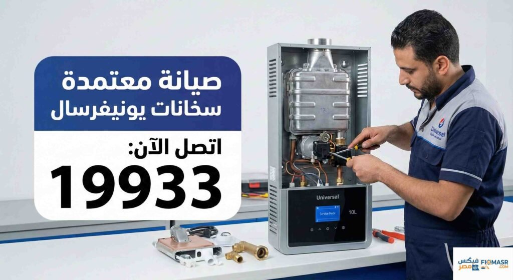 صيانة سخان غاز يونيفرسال 10 لتر ديجيتال