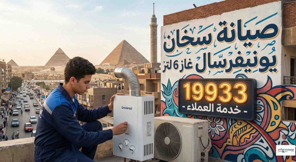 صيانة سخان يونيفرسال غاز 6 لتر