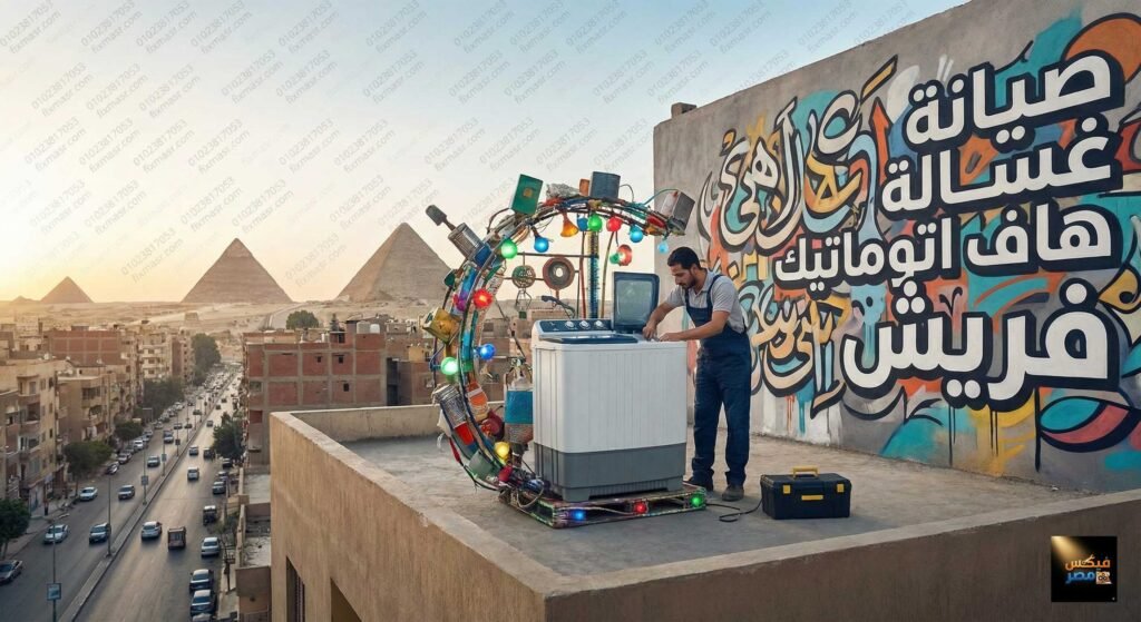 صيانة غسالة هاف اتوماتيك فريش