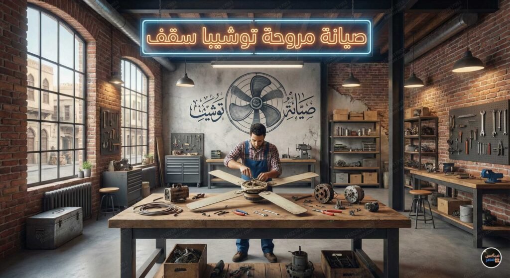 صيانه مروحه توشيبا سقف
