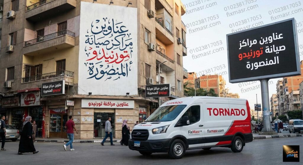 عناوين مراكز صيانة تورنيدو المنصورة