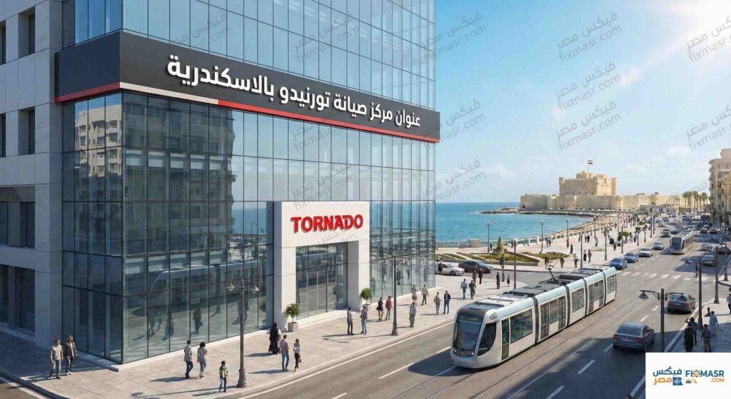 عنوان مركز صيانة تورنيدو بالاسكندرية