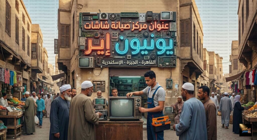 عنوان مركز صيانة شاشات يونيون ار