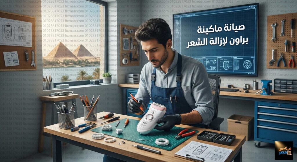 صيانة ماكينة براون لازالة الشعر